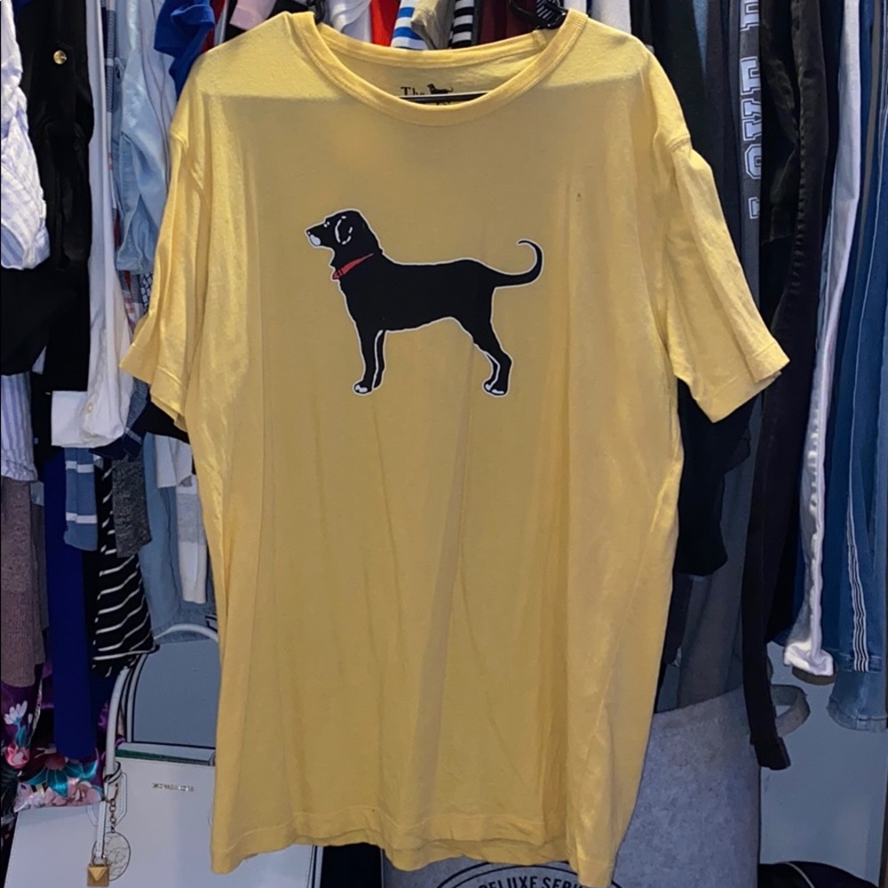 The dog yellow over sized t-shirt.